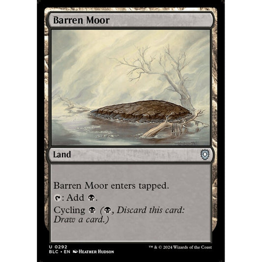 Barren Moor, 292, uncommon, Magic: The Gathering, Bloomburrow