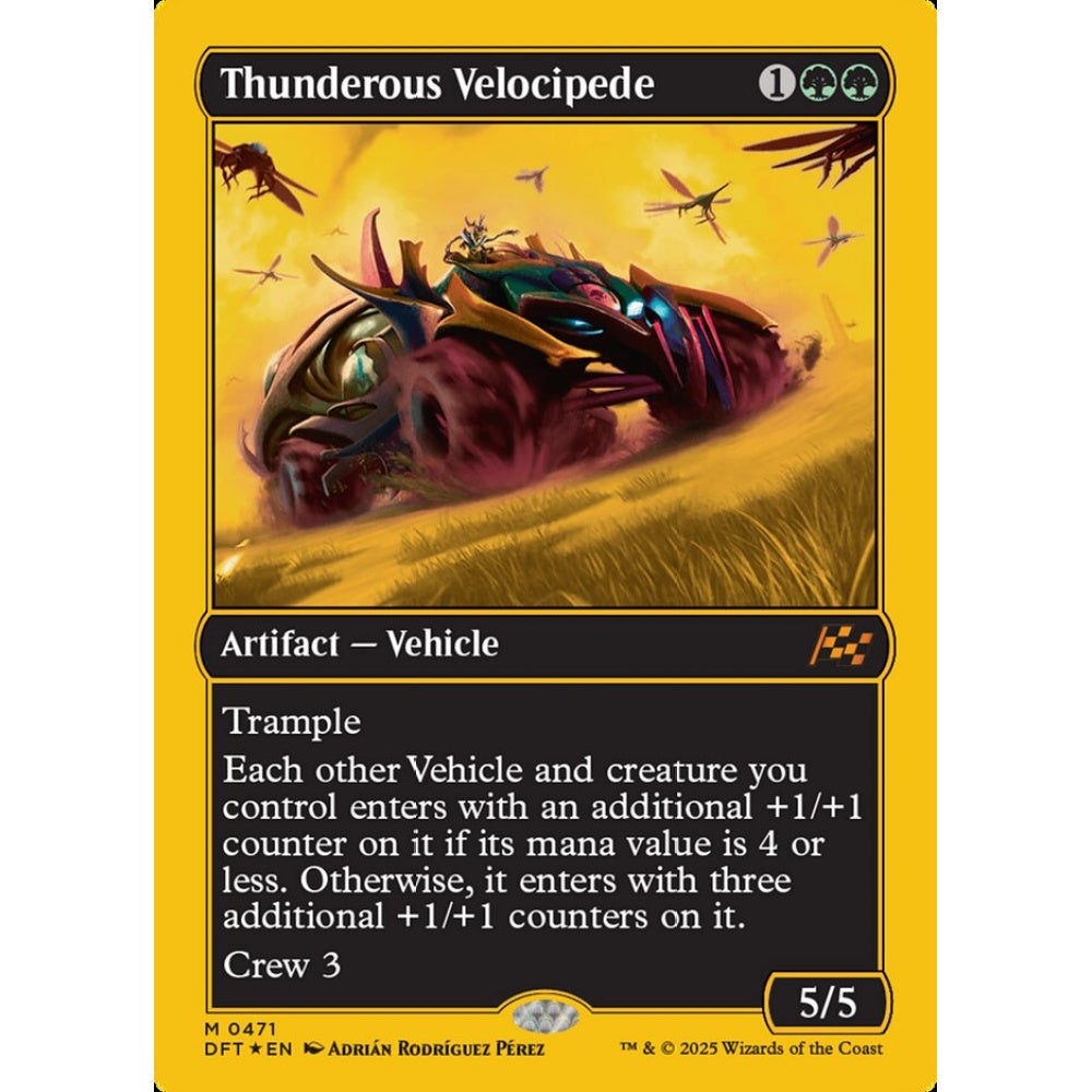 Thunderous Velocipede, 471, mythic, Magic: The Gathering, Aetherdrift