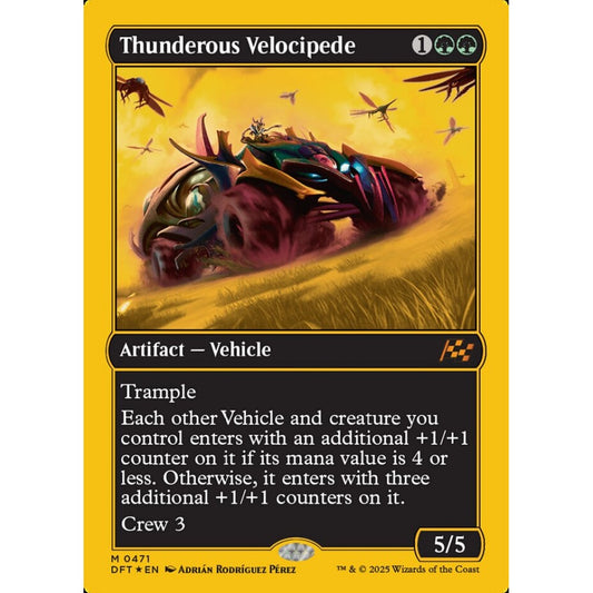 Thunderous Velocipede, 471, mythic, Magic: The Gathering, Aetherdrift