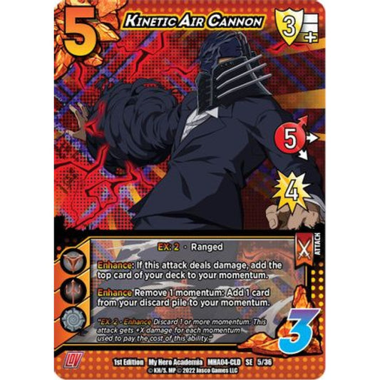 Kinetic Air Cannon, 5/36, SE, UniVersus, MHA04 League of Villains