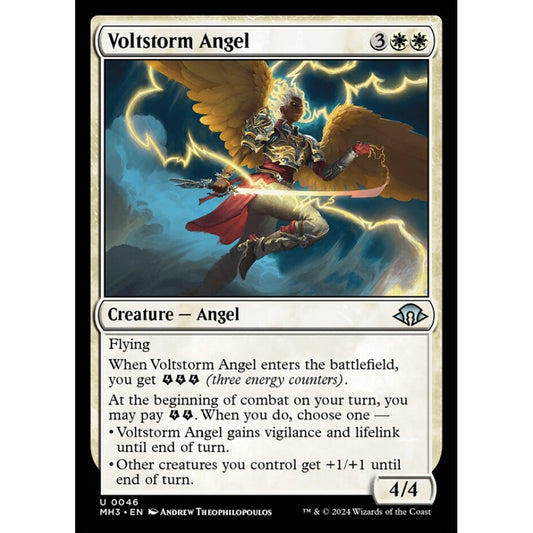 Voltstorm Angel, 46, uncommon, Magic: The Gathering, Modern Horizons 3