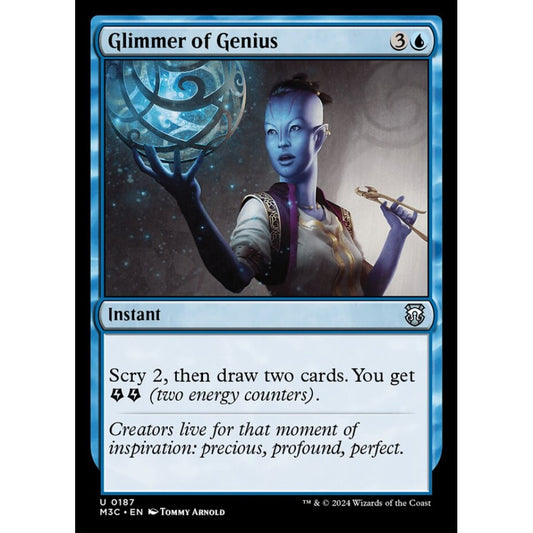 Glimmer of Genius, 187, uncommon, Magic: The Gathering, Modern Horizons 3