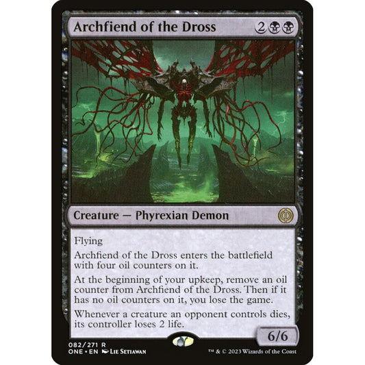 Archfiend of the Dross, rare, 82, Magic the Gathering, Phyrexia: All Will Be One