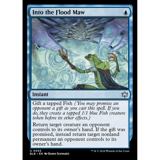 Into the Flood Maw, 52, uncommon, Magic: The Gathering, Bloomburrow