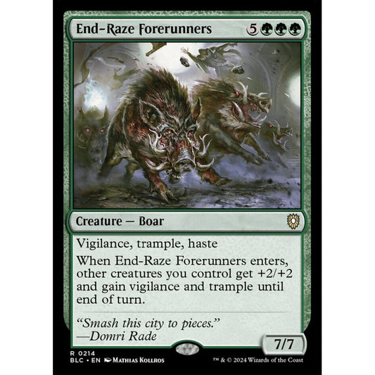 End-Raze Forerunners, 214, rare, Magic: The Gathering, Bloomburrow