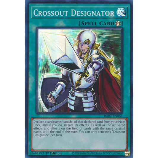 Crossout Designator RA02-EN063 Collector's Rare Collector's Rare Yu-Gi-Oh 25th Anniversary Rarity Collection II in Art