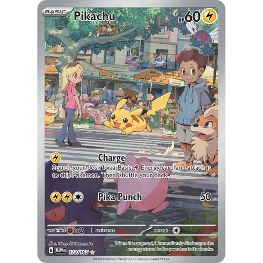 Pikachu Illustration Rare 173/165 Pokemon Card Game Pokémon 151