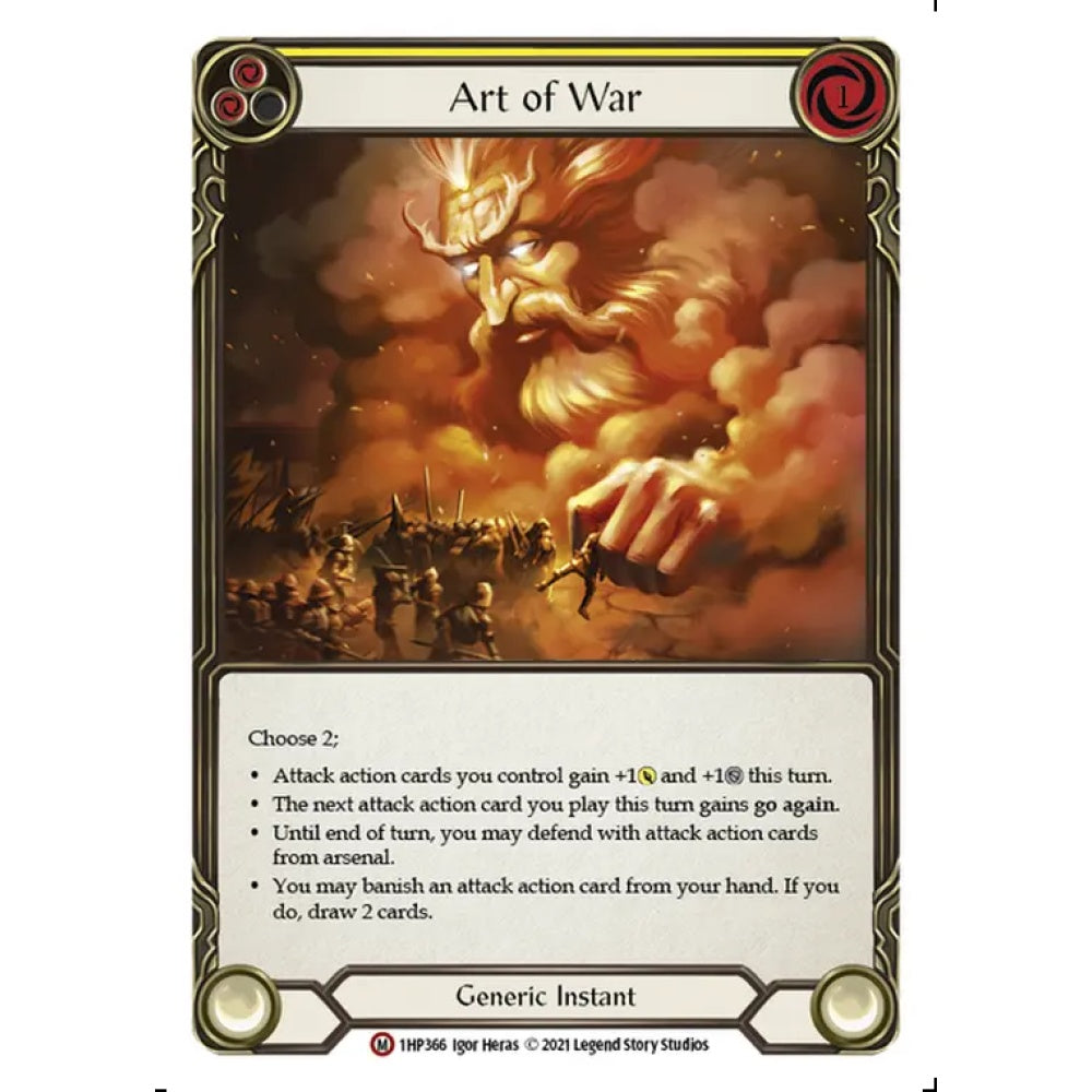 Art of War 1HP366 Majestic Flesh & Blood Trading Card Game History Pack 1 in Regular Art