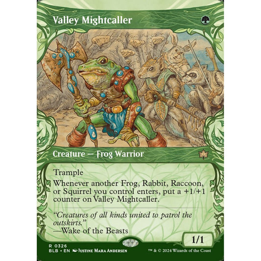 Valley Mightcaller, 326, rare, Magic: The Gathering, Bloomburrow