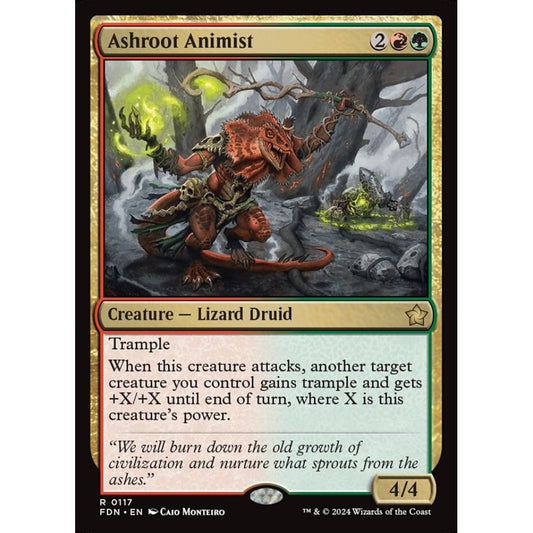 Ashroot Animist, 117, rare, Magic: The Gathering, Foundations