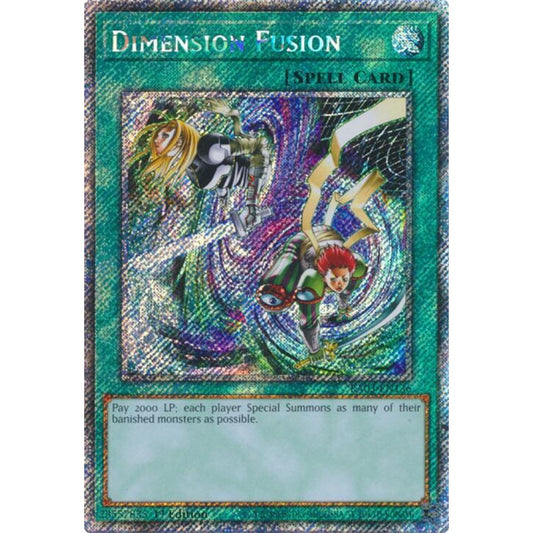 Dimension Fusion (Platinum Secret Rare) RA03-EN136 Platinum Rare Yu-Gi-Oh Quarter Century Bonanza