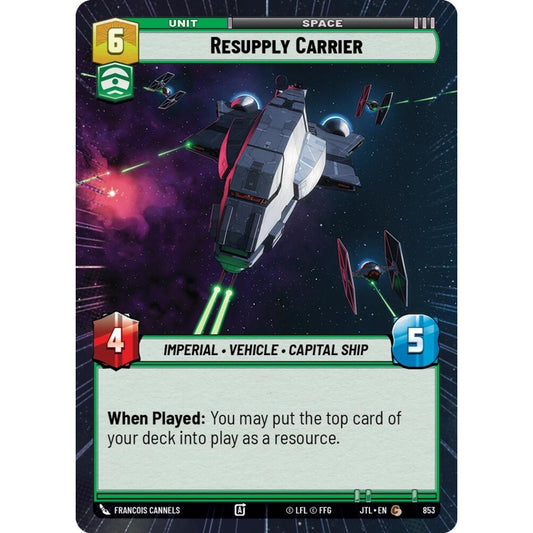 Resupply Carrier, C, JTL 853) Hyperspace Foil, Star Wars Unlimited