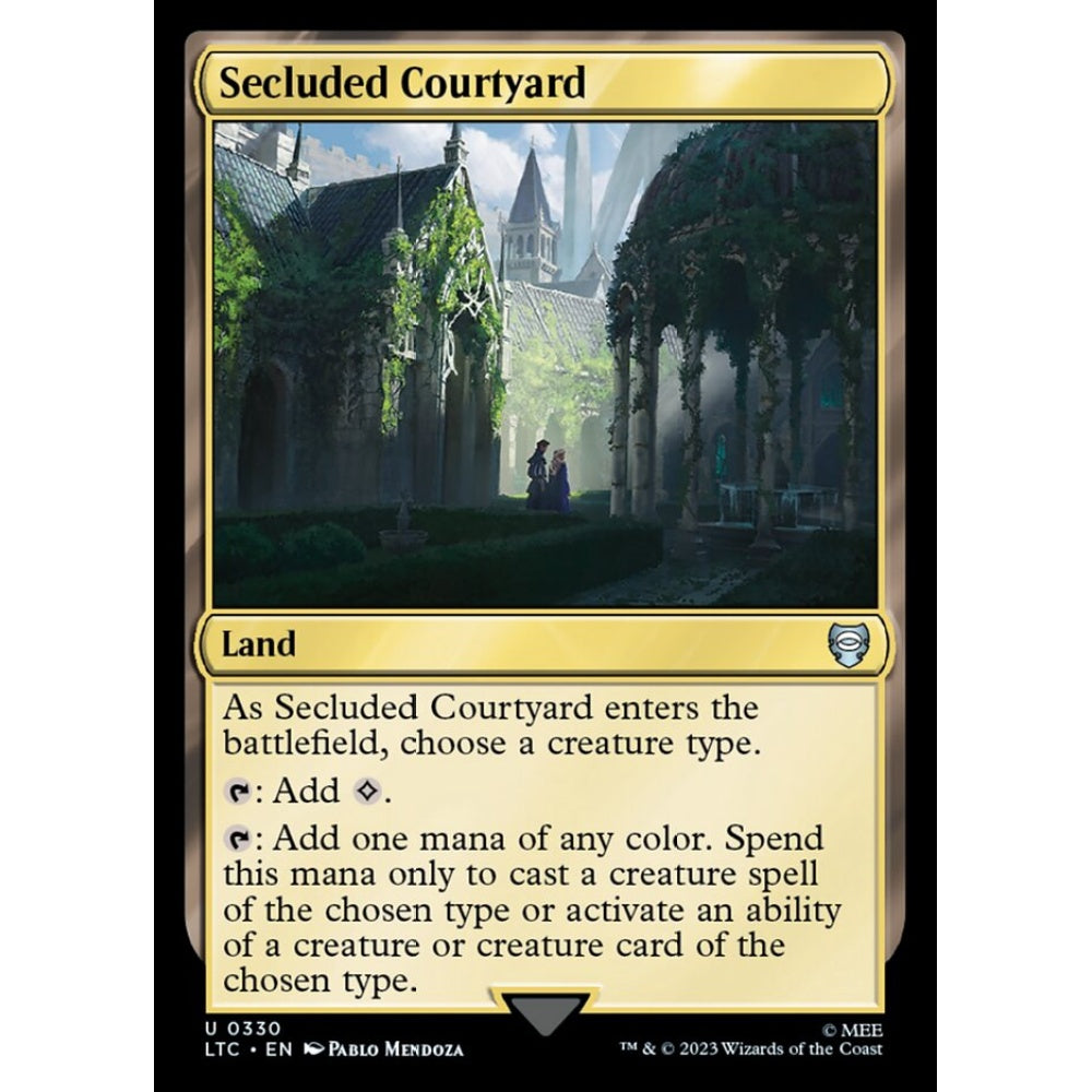 Secluded Courtyard, uncommon, 330, Magic the Gathering, Tales of Middle-earth Commander