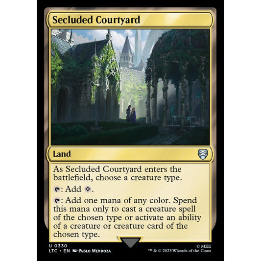 Secluded Courtyard, uncommon, 330, Magic the Gathering, Tales of Middle-earth Commander