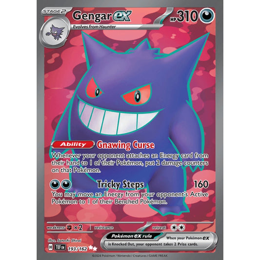 Gengar ex Full Art 193/162 Pokemon Card Game Temporal Forces