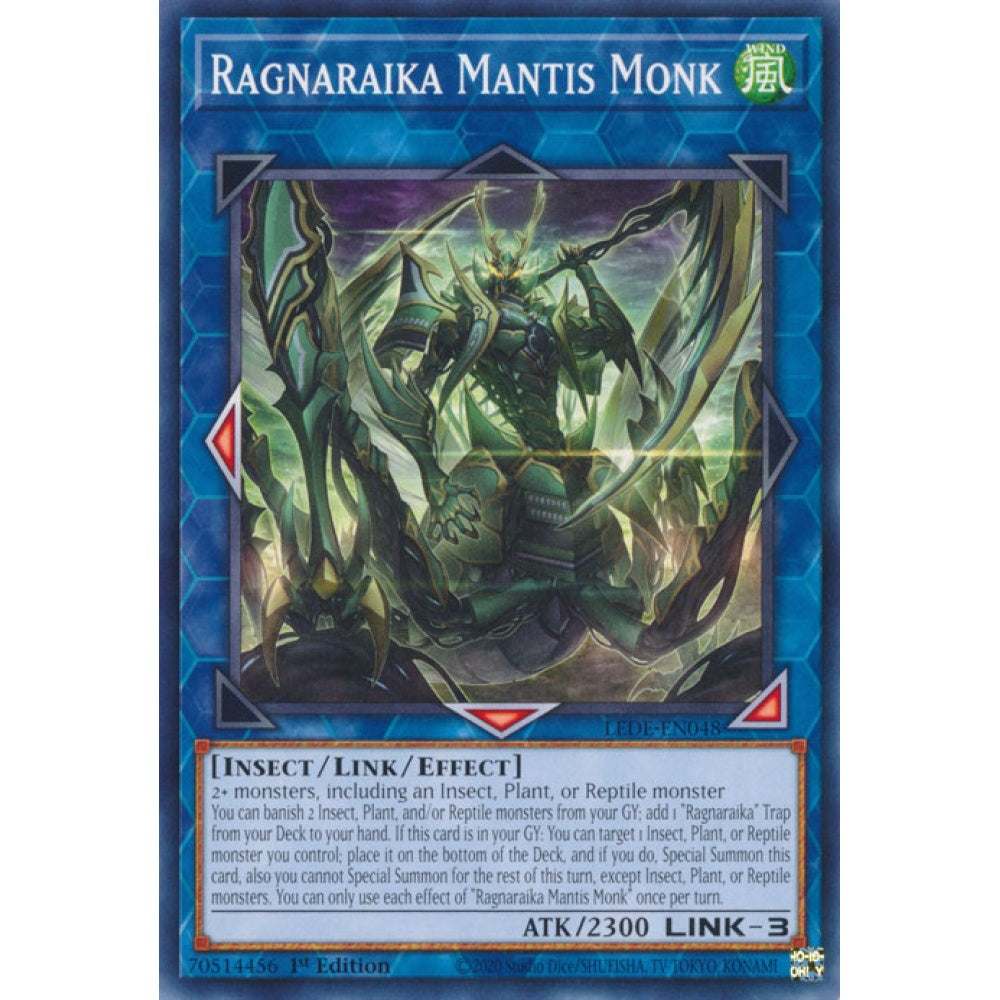 Ragnaraika Mantis Monk, LEDE-EN048, Common, Yu-Gi-Oh!, Legacy of Destruction