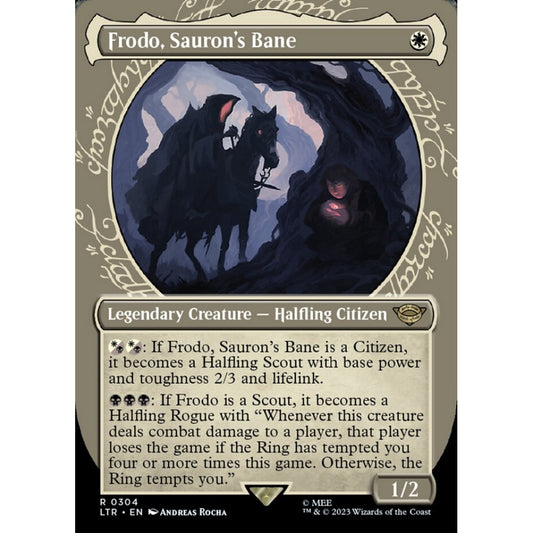 Frodo, Sauron's Bane, rare, 304, Magic the Gathering, The Lord of the Rings: Tales of Middle-earth