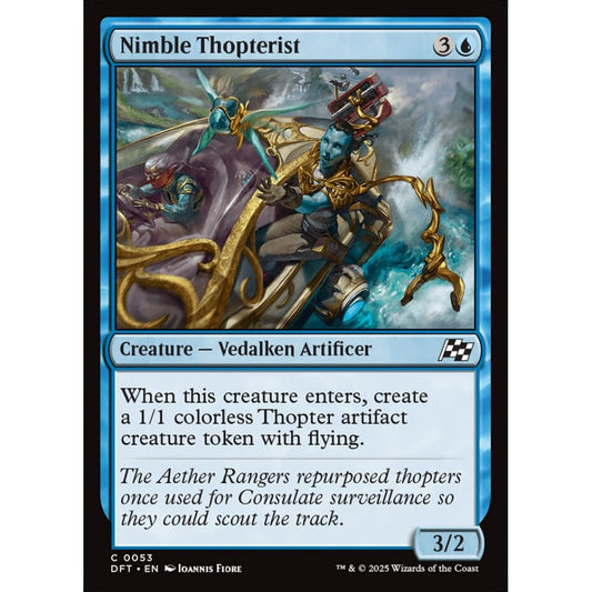 Nimble Thopterist, 53, common, Magic: The Gathering, Aetherdrift
