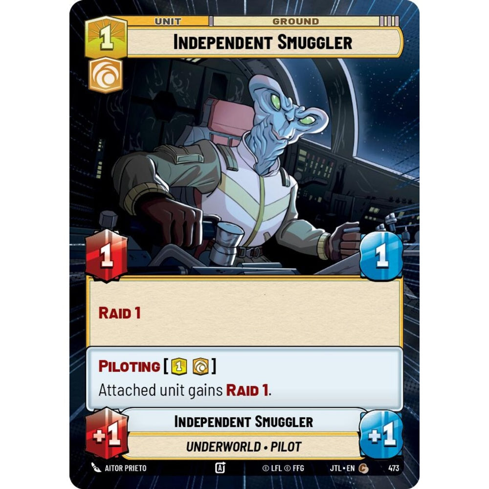Independent Smuggler, C, JTL 473) Hyperspace, Star Wars Unlimited