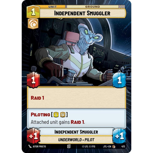 Independent Smuggler, C, JTL 473) Hyperspace, Star Wars Unlimited