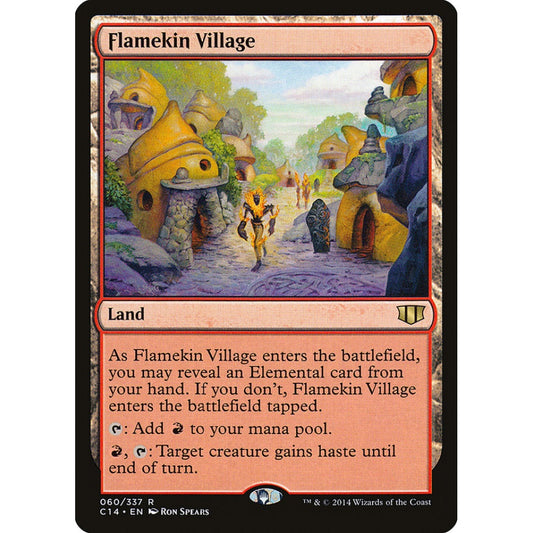 Flamekin Village rare 60 Magic the Gathering Commander 2014