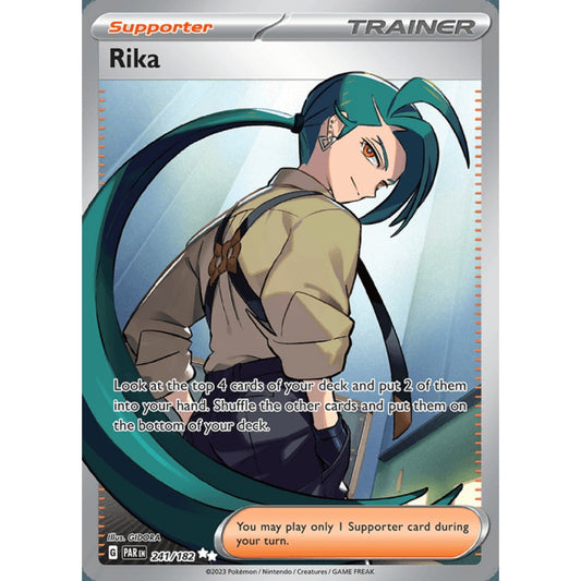 Rika Full Art 241/182 Pokemon Card Game Paradox Rift