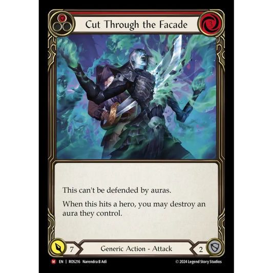 Cut Through the Facade ROS216 Majestic Flesh & Blood Trading Card Game Rosetta in Regular Art
