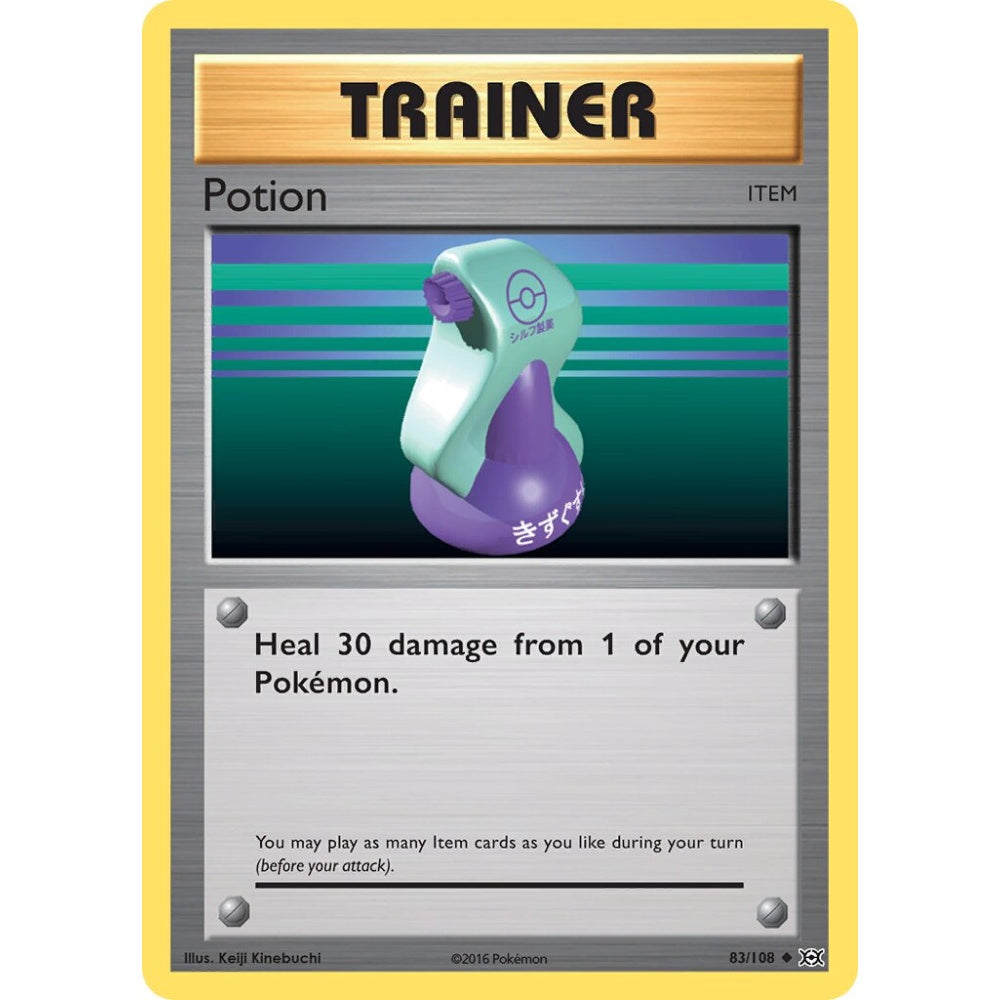 Potion Uncommon 83/108 Pokemon Card Game Evolutions