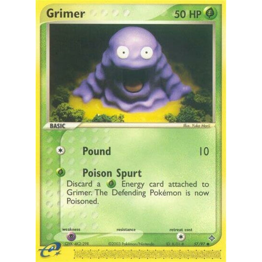 Grimer Common 57/97 Pokemon Card Game EX Dragon