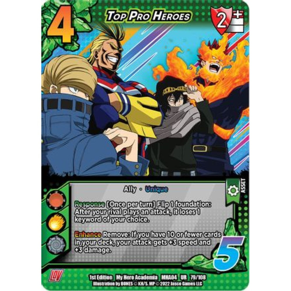 Top Pro Heroes, 079/108, UR, UniVersus, MHA04 League of Villains