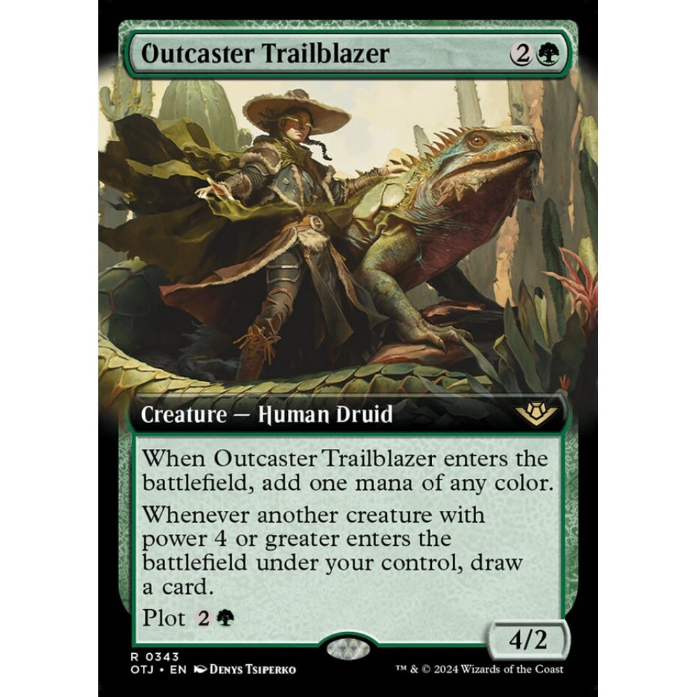 Outcaster Trailblazer, 343, rare, Magic: The Gathering, Outlaws of Thunder Junction