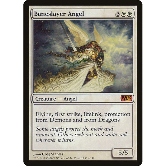 Baneslayer Angel mythic 4 Magic the Gathering Magic 2010