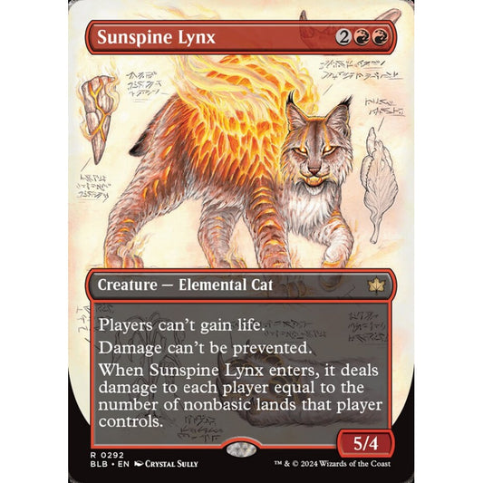 Sunspine Lynx, 292, rare, Magic: The Gathering, Bloomburrow