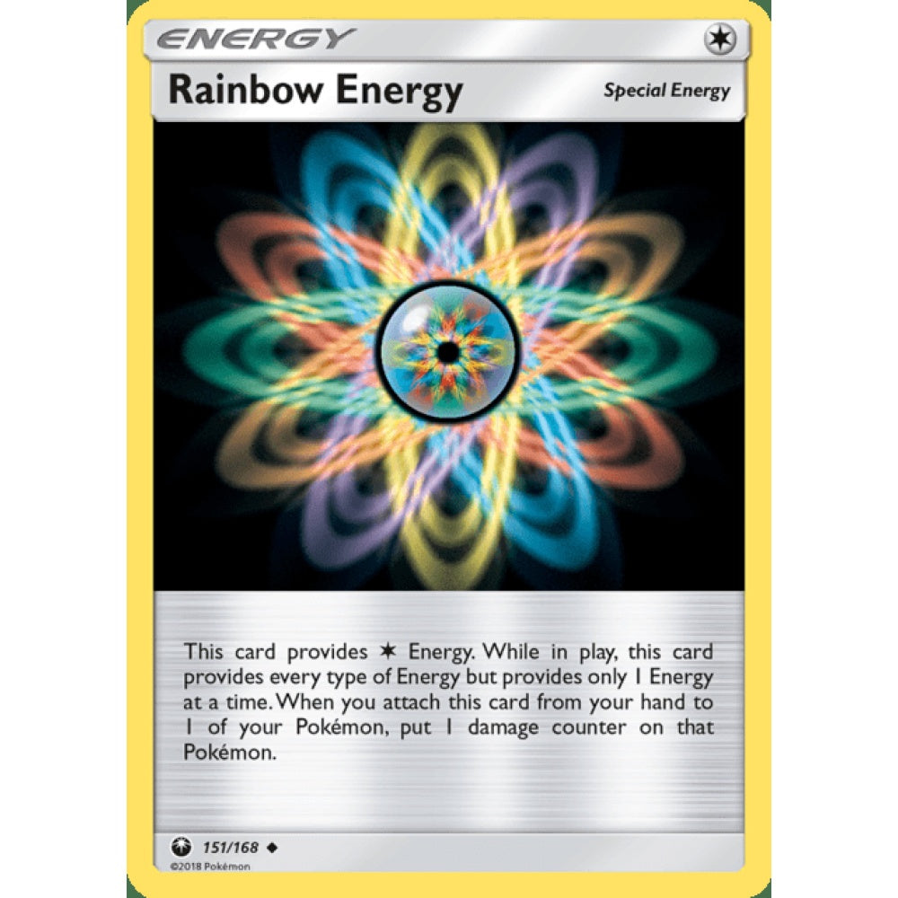 Rainbow Energy Uncommon 151/168 Pokemon Card Game Celestial Storm