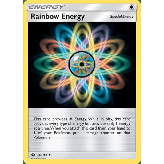 Rainbow Energy Uncommon 151/168 Pokemon Card Game Celestial Storm