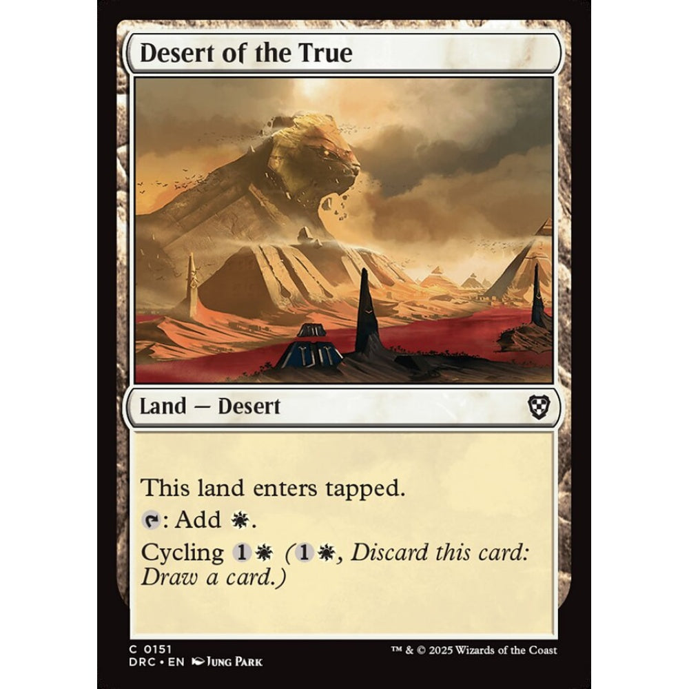 Desert of the True, 151, common, Magic: The Gathering, Aetherdrift Commander