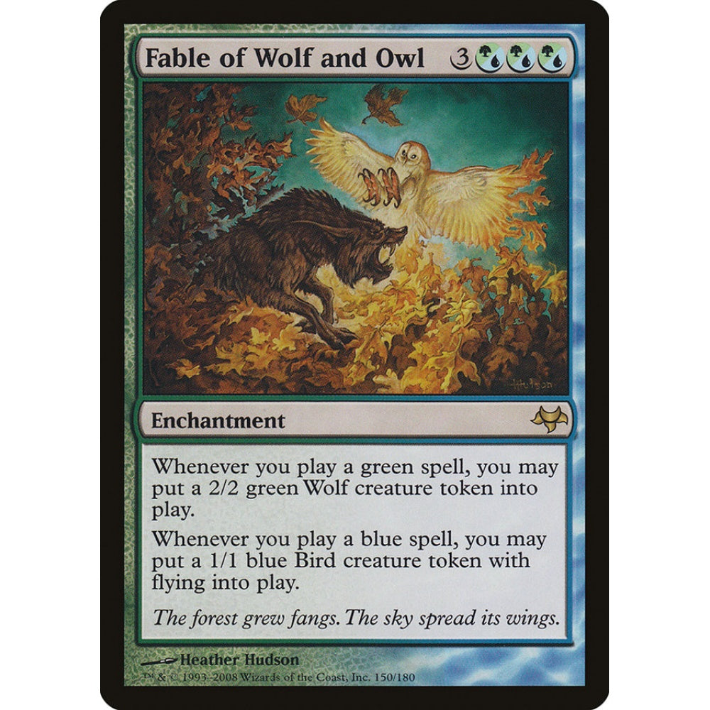 Fable of Wolf and Owl rare 150 Magic the Gathering Eventide
