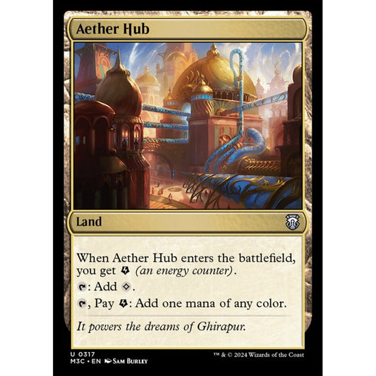 Aether Hub, 317, uncommon, Magic: The Gathering, Modern Horizons 3