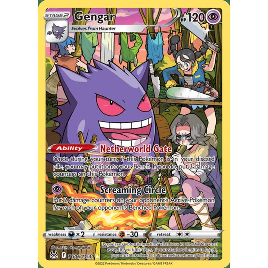 Gengar Illustration Rare TG6/TG30 Pokemon Card Game Lost Origins