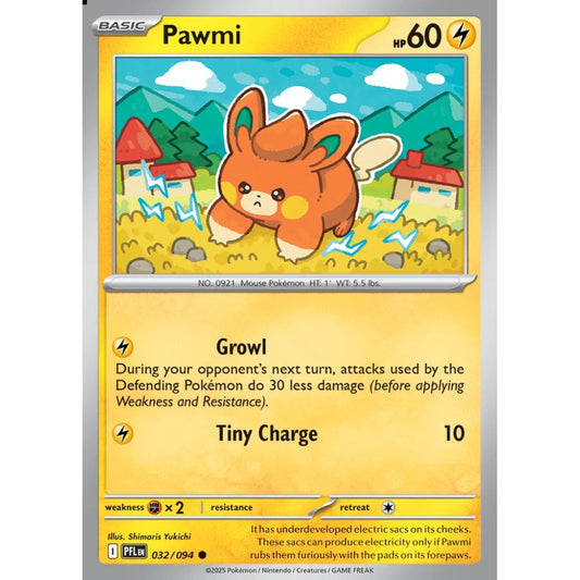 Pawmi Common 032/094 Pokemon Card Game Phantasmal Flames
