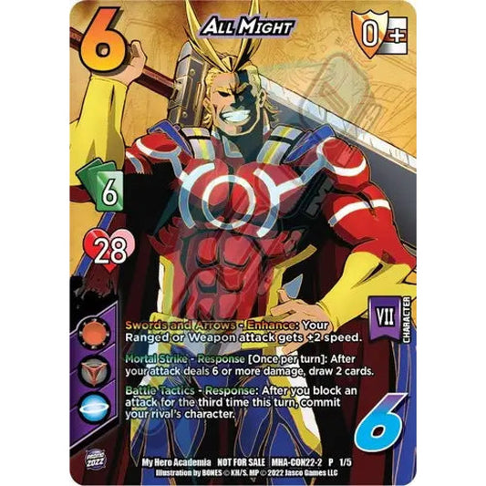 All Might (VII), 1/5, P, UniVersus, Promos