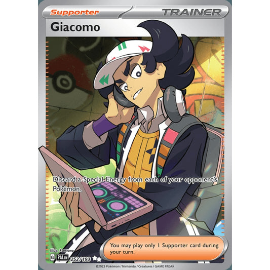 Giacomo Full Art 252/193 Pokemon Card Game Paldea Evolved
