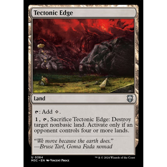 Tectonic Edge, 384, uncommon, Magic: The Gathering, Modern Horizons 3