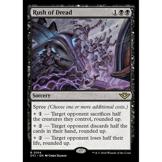 Rush of Dread, 104, rare, Magic: The Gathering, Outlaws of Thunder Junction