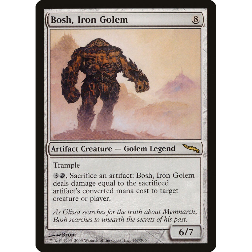 Bosh, Iron Golem rare 147 Magic the Gathering Mirrodin