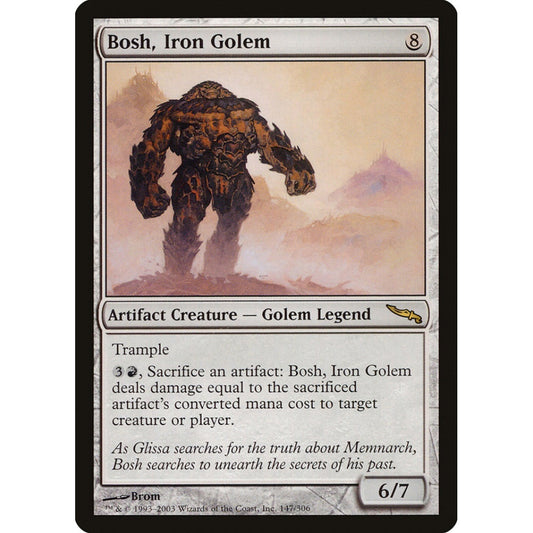 Bosh, Iron Golem rare 147 Magic the Gathering Mirrodin