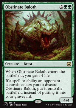 Obstinate Baloth - Iconic Masters (Rare) [IMA-179]