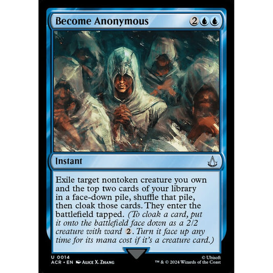 Become Anonymous uncommon 14 Magic the Gathering Assassin's Creed