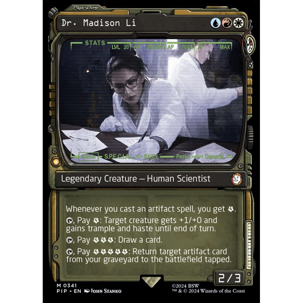 Dr. Madison Li mythic 341 Magic the Gathering Fallout