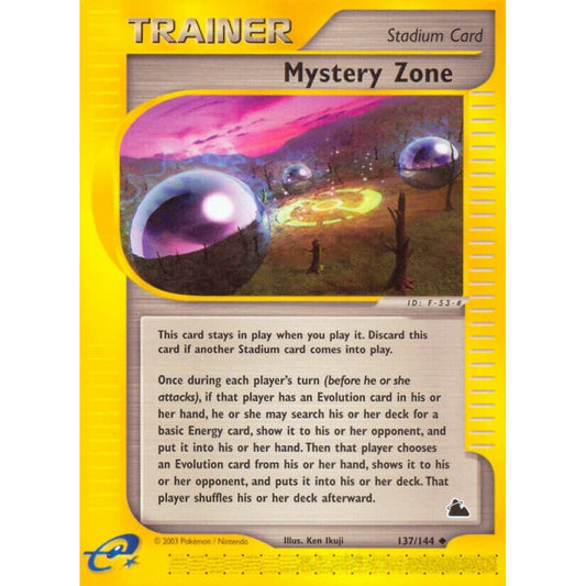 Mystery Zone Uncommon 137/144 Pokemon Card Game Skyridge
